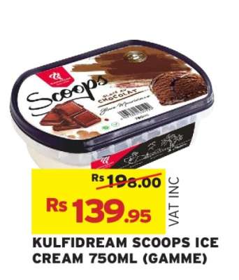 KULFIDREAM SCOOPS ICE CREAM 750ML (GAMME)