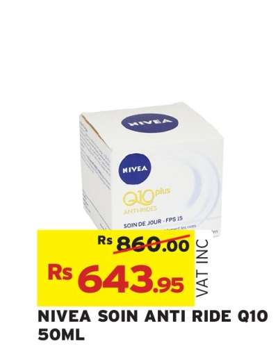 NIVEA SOIN ANTI RIDE Q10 50ML
