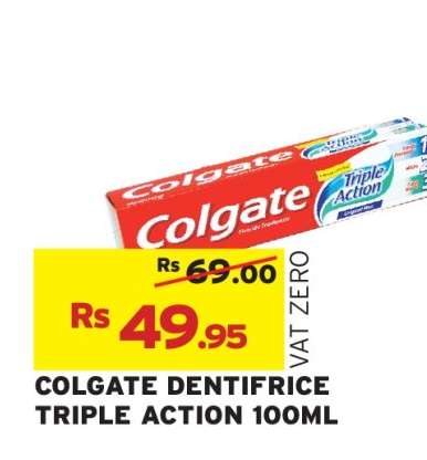 COLGATE DENTIFRICE TRIPLE ACTION 100ML