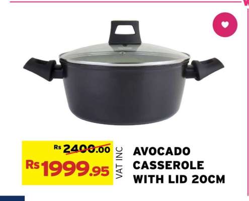 AVOCADO CASSEROLE WITH LID 20CM