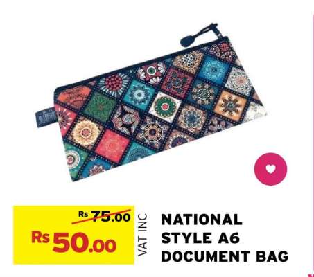 NATIONAL STYLE A6 DOCUMENT BAG