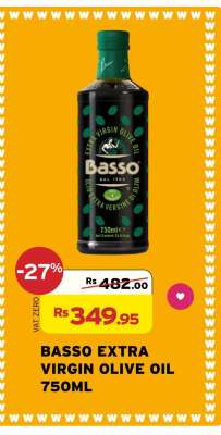 BASSO EXTRA VIRGIN OLIVE OIL 750ML