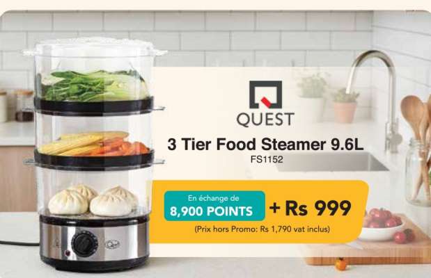 3 Tier Food Steamer 9.6L