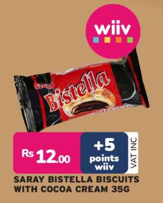 SARAY BISTELLA BISCUITS WITH COCOA CREAM 35G