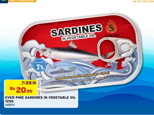 EVER PINE SARDINES IN VEGETABLE OIL