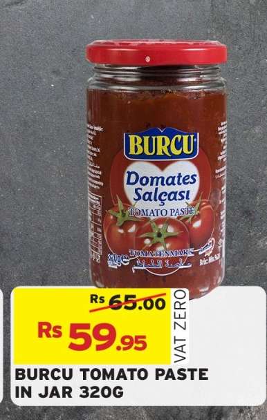 BURCU TOMATO PASTE IN JAR 320G