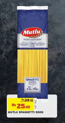 MUTLU SPAGHETTI 500G