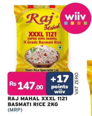 RAJ MAHAL XXXL 1121 BASMATI RICE 2KG