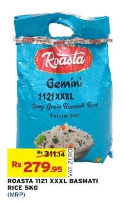 ROASTA 1121 XXXL BASMATI RICE 5KG
