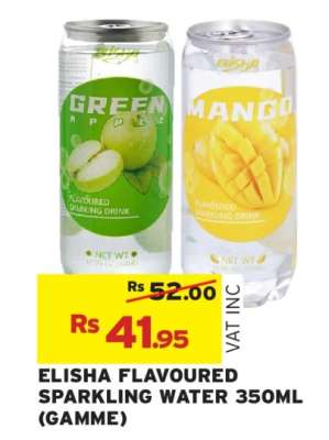 ELISHA FLAVOURED SPARKLING WATER 350ML (GAMME)