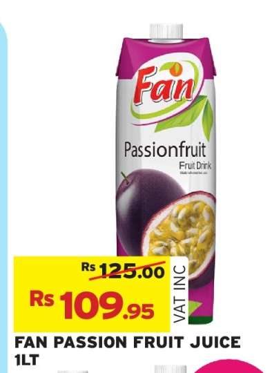 FAN PASSION FRUIT JUICE 1LT