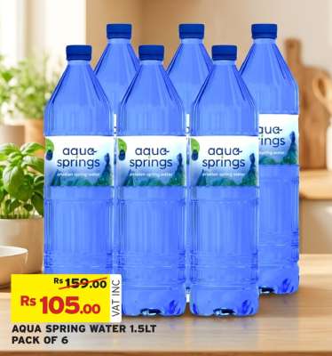 AQUA SPRING WATER 1.5LT PACK OF 6