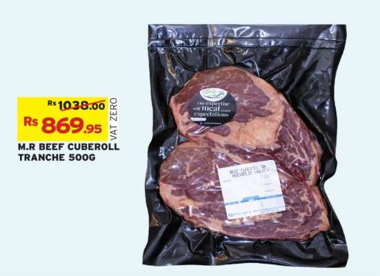 M.R BEEF CUBEROLL TRANCHE 500G