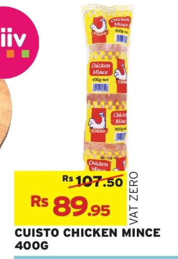 CUISTO CHICKEN MINCE 400G