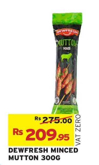 DEWFRESH MINCED MUTTON 300G