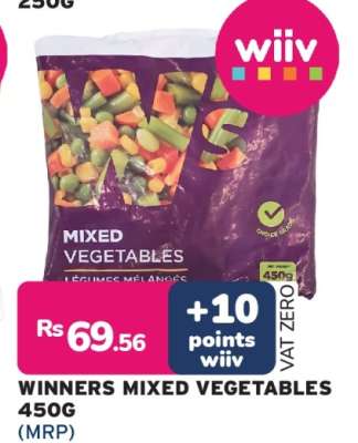 WINNERS MIXED VEGETABLES 450G