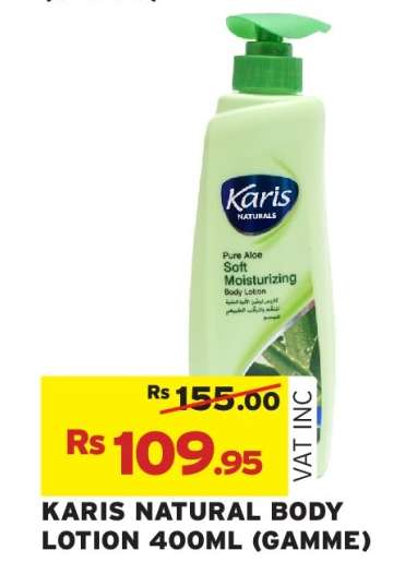 KARIS NATURAL BODY LOTION 400ML (GAMME)