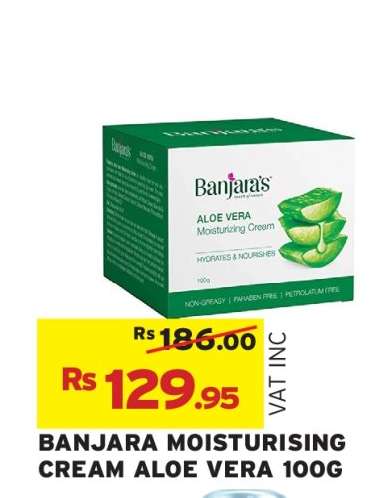 BANJARA MOISTURISING CREAM ALOE VERA 100G