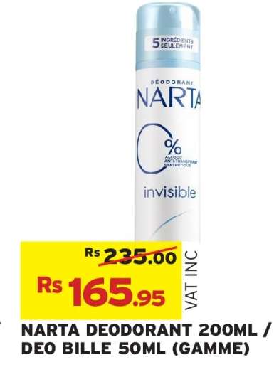 NARTA DEODORANT 200ML / DEO BILLE 50ML (GAMME)