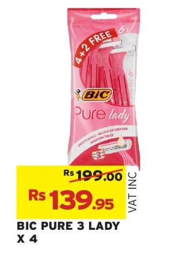 BIC PURE 3 LADY X 4
