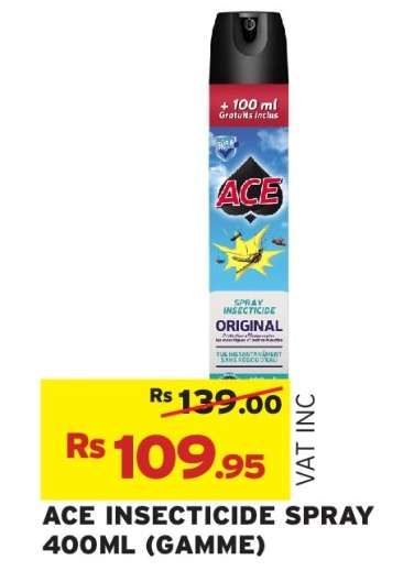ACE INSECTICIDE SPRAY 400ML (GAMME)