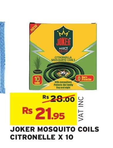 JOKER MOSQUITO COILS CITRONELLE X 10
