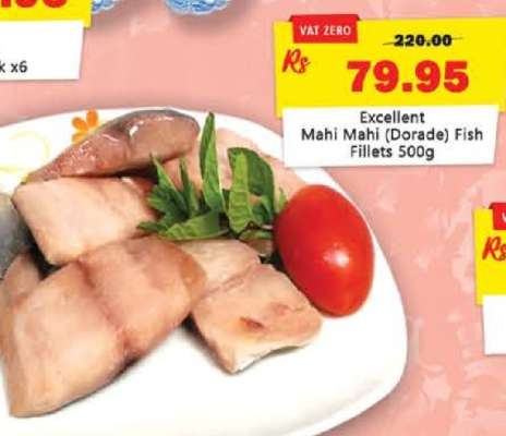 Excellent Mahi Mahi (Dorade) Fish Fillets 500g