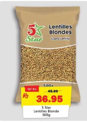 5 Star Lentilles Blonde 500g