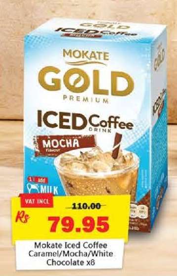Mokate Iced Coffee Caramel/Mocha/White Chocolate x8
