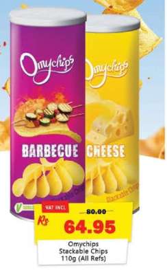 Omychips Stackable Chips 110g (All Refs)