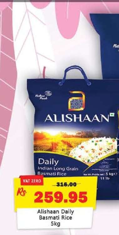 Alishaan Daily Basmati Rice 5kg