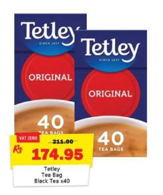 Tetley Tea Bag Black Tea x40