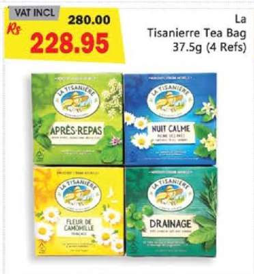 La Tisaniere Tea Bag 37.5g (4 Refs)