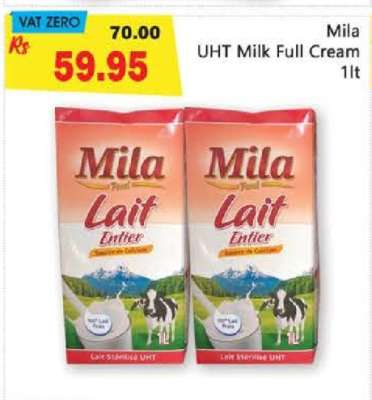 Mila UHT Milk Full Cream 1lt