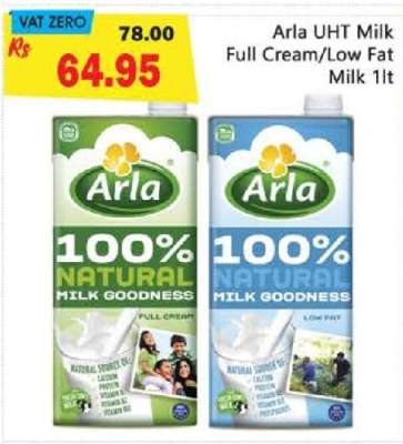 Arla UHT Milk Full Cream/Low Fat Milk 1lt
