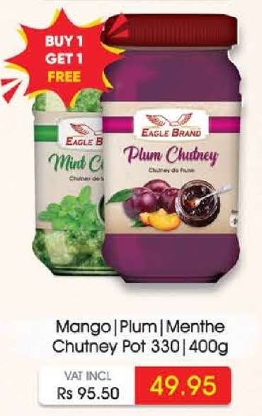 Mango | Plum | Menthe Chutney Pot 330 | 400g