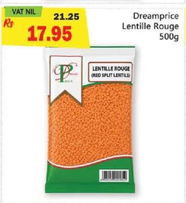 Dreamprice Lentille Rouge 500g