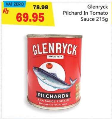 Glenryck Pilchard In Tomato Sauce 215g
