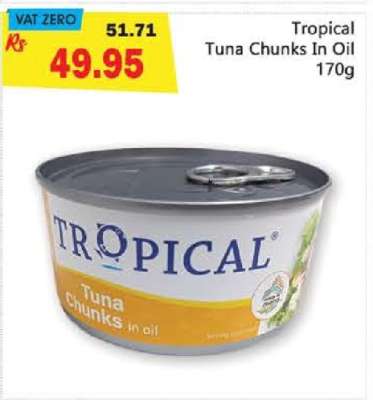 Tropical Tuna Chunks In Oil 170g