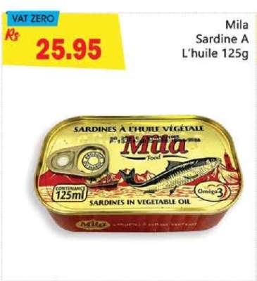 Mila Sardine A L'huile 125g