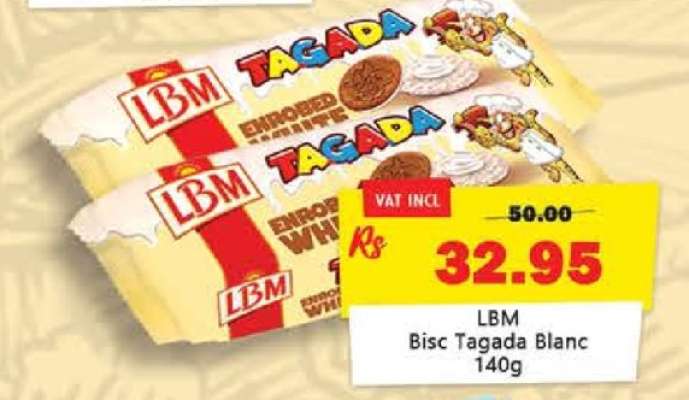 LBM Bisc Tagada Blanc 140g