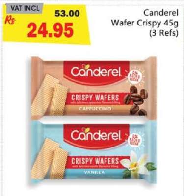 Canderel Wafer Crispy 45g (3 Refs)