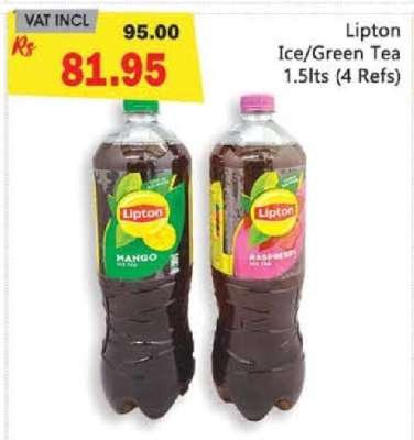 Lipton Ice/Green Tea 1.5lts (4 Refs)