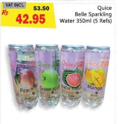 Quice Belle Sparkling Water 350ml (5 Refs)