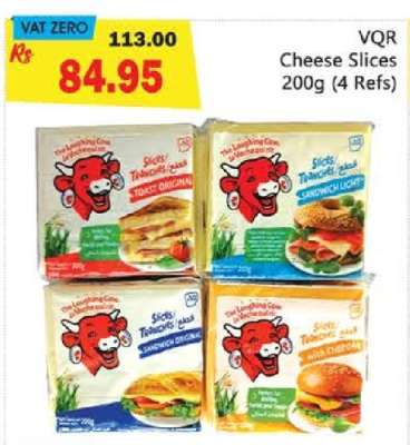 VQR Cheese Slices 200g (4 Refs)