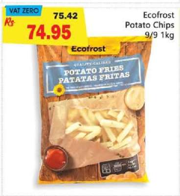 Ecofrost Potato Chips 9/9 1kg
