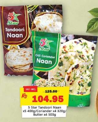 5 Star Tandoori Naan