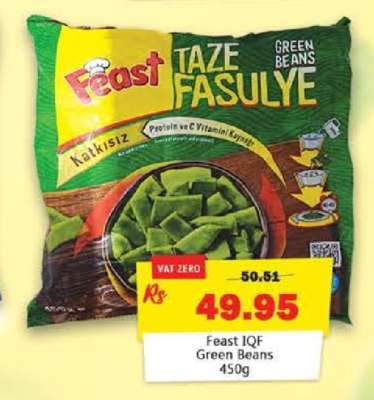 Feast IQF Green Beans 450g