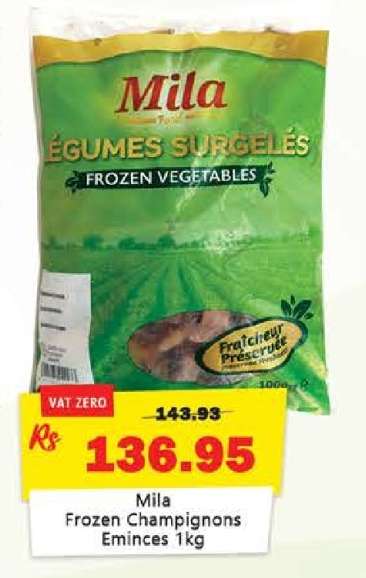 Mila Frozen Champignons Eminces 1kg