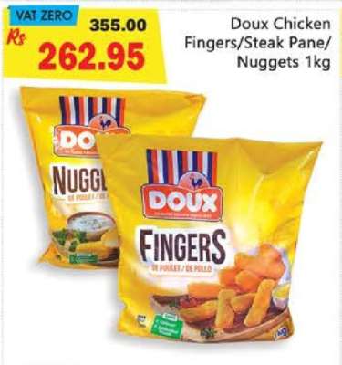 Doux Chicken Fingers/Steak Pane/Nuggets 1kg